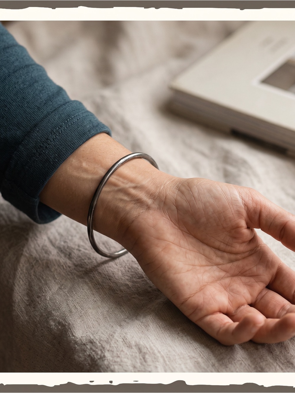 Sterling Silver-Tone Bangle - Women's Silver Jewelry